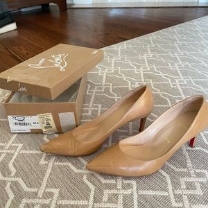 Christian Louboutin Nude Pumps, 3” EU 38.5